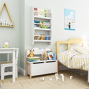 WOLTU Cassapanca In Legno. Contenitore Per Bambini. Baule Portagiochi Mobile 16 1