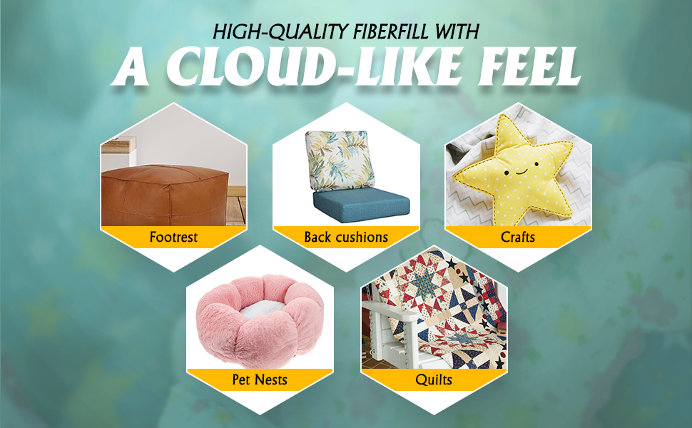 leatherooze Polyester Fiber Fill, Premium Fiber Fill