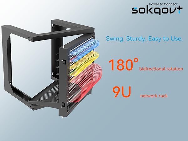 Amazon.com: Server Rack Wall Mount 9U with Swing Open, Wall