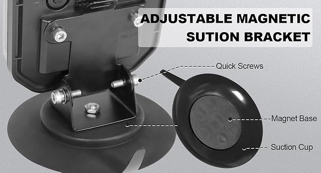 Adjustable Magnetic Sution Bracket