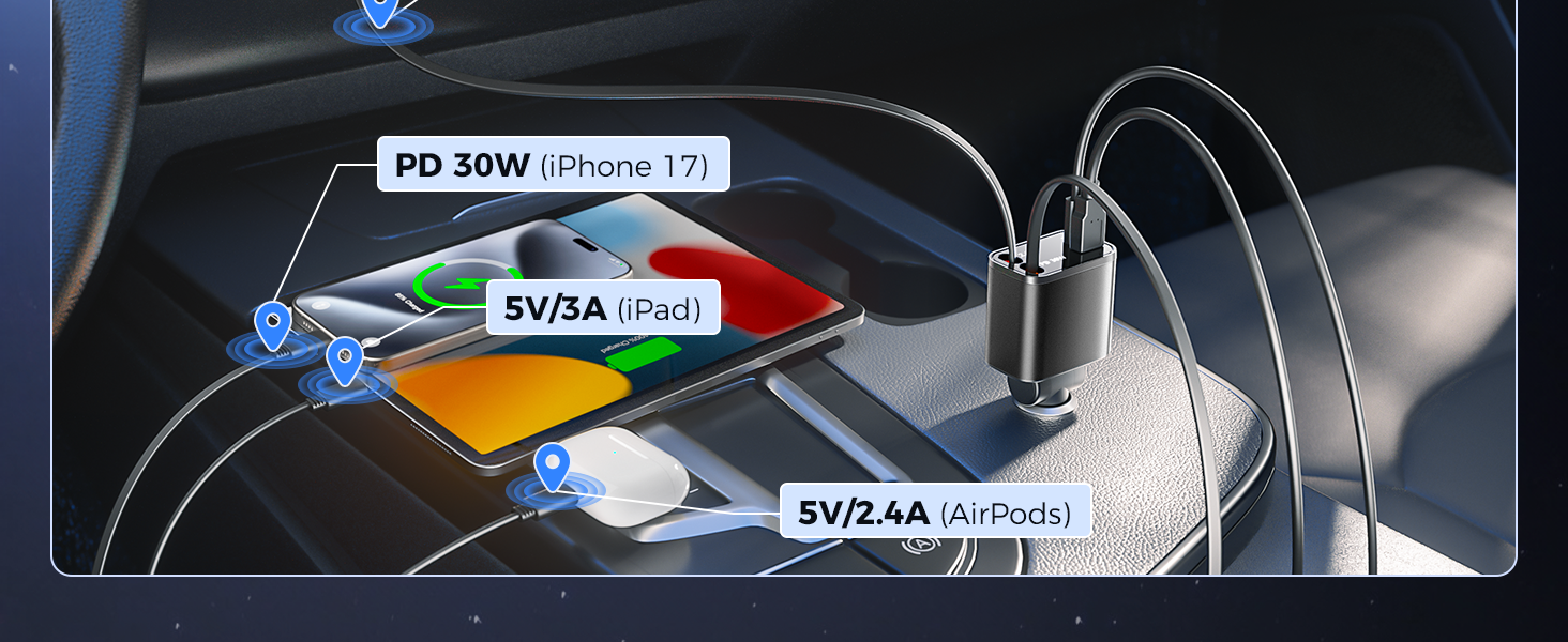 retractable car charger