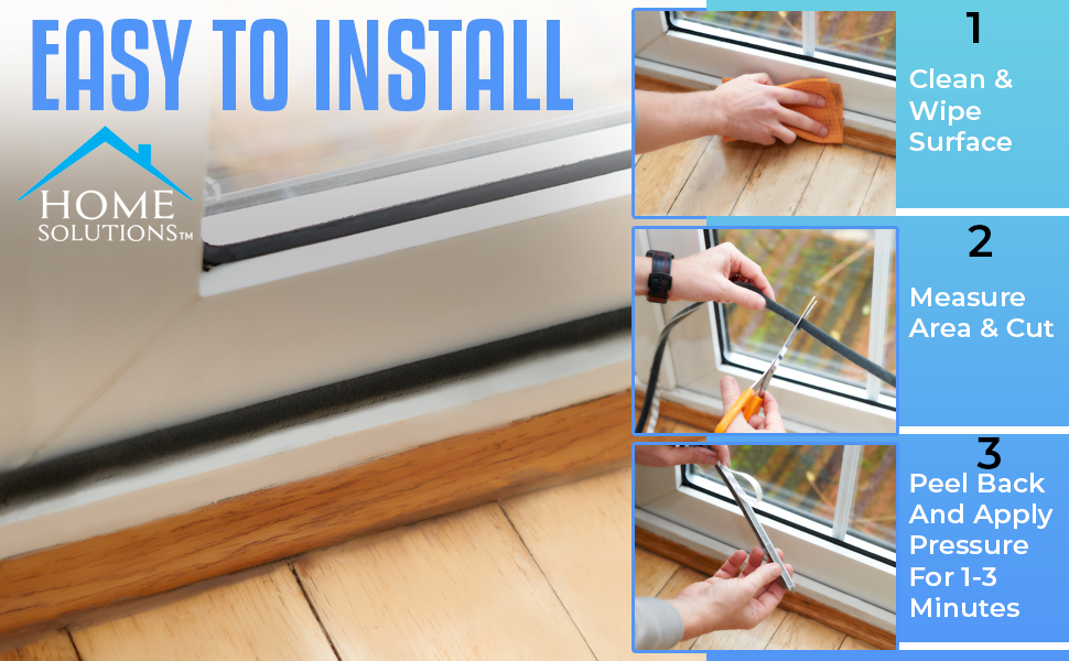 Home Solutions™ Door Draft Excluder Strip & Draught Excluder for