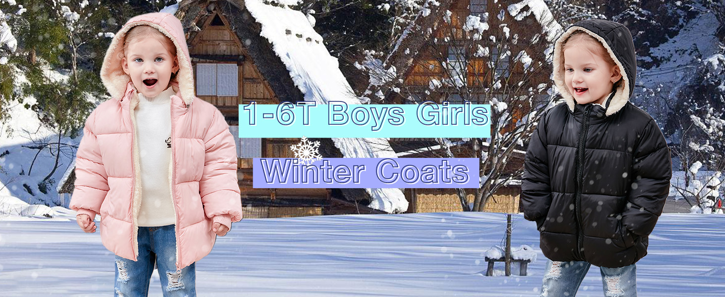 baby girls boys winter coats