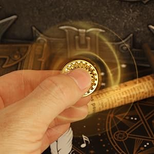 Golden Fidget Spinner Toy for Kids Adults, Cool Ball Finger Fingertip Spinning for Anxiety