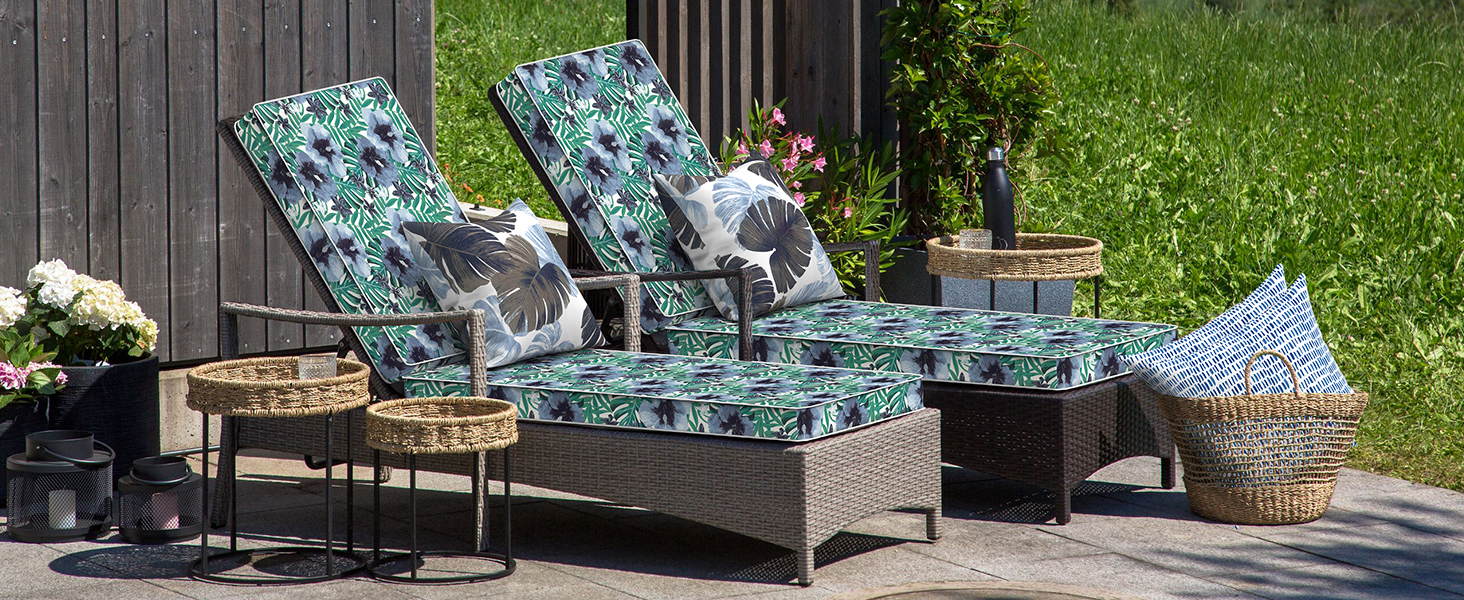 Outdoor Chaise Lounge Cushion