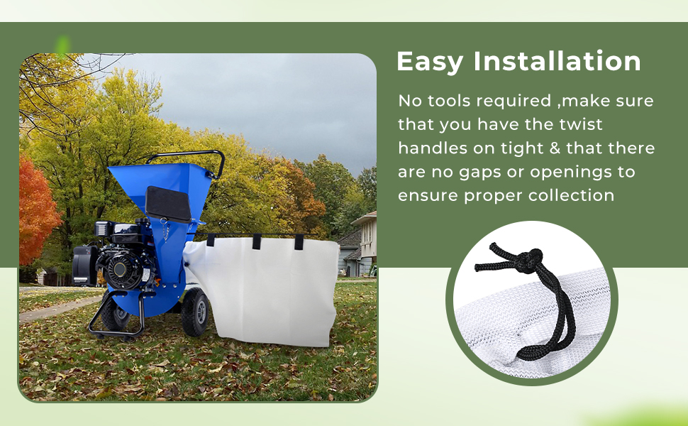 leaf mulcher bag
