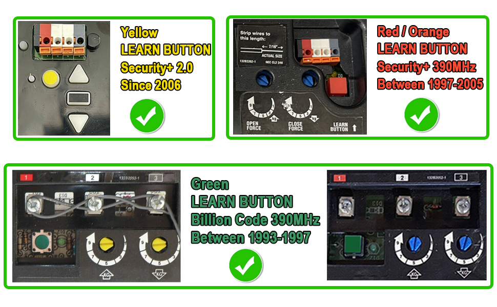 Universal Garage Door Remote Keypad for Chamberlain