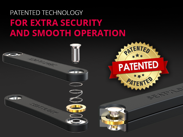 Foldylock Forever, patented technology for extra security & smooth operation, heavy duty anti theft