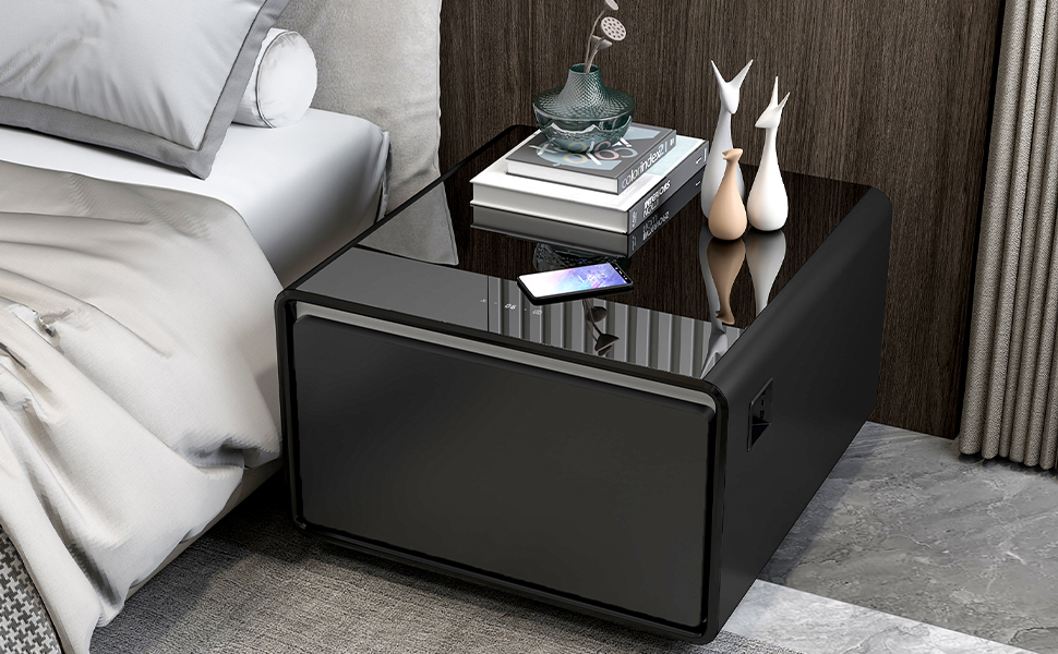 Smart Nightstand with Fridge