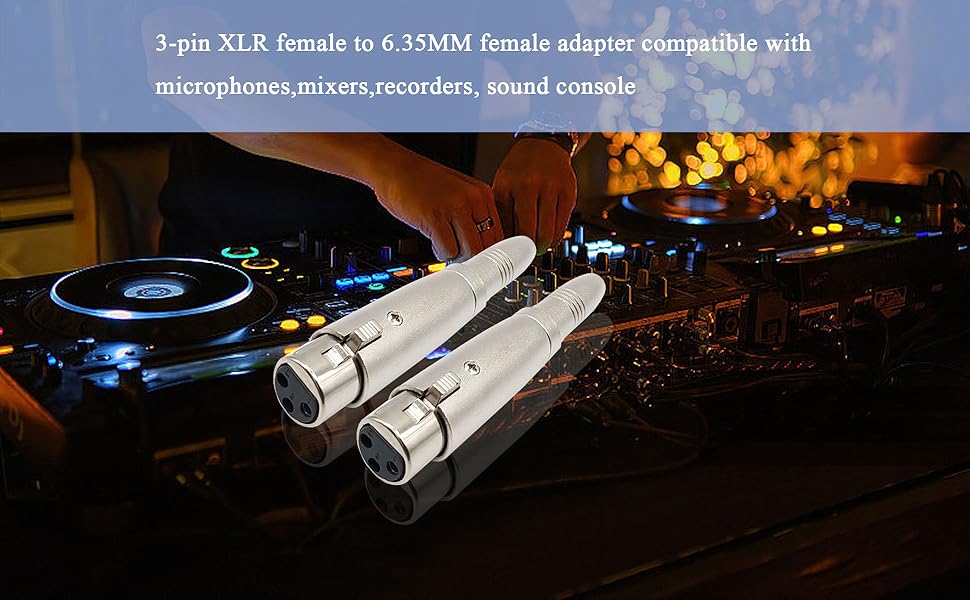 3pin xlr to 6.35mm adapter