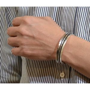 エヴィス　バングル 125mm ジェニファーカーティス スクエア ウェイブバングル