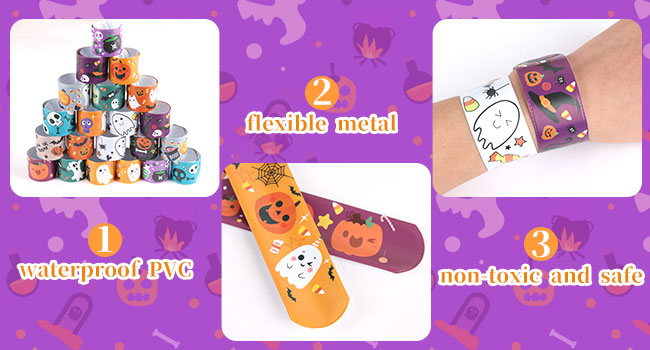 Amazon.com: CCINEE 48pcs Halloween Slap Bracelets Assorted