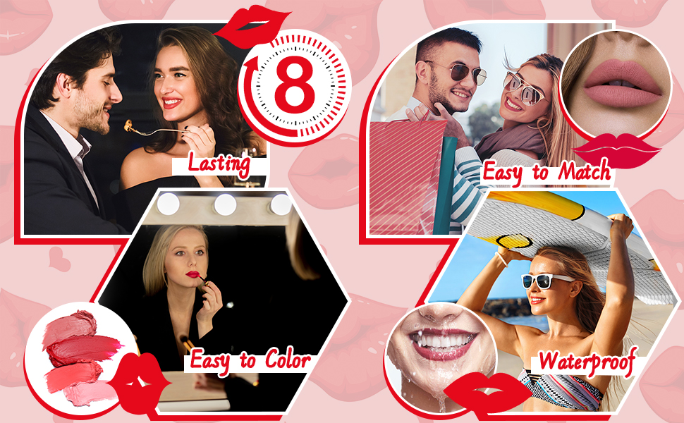 matt lipstick lipgloss set