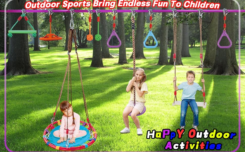 TOUCH DOWN ラントレ Amazon.com: AOBOTE Ninja Warrior Obstacle Course for Kids