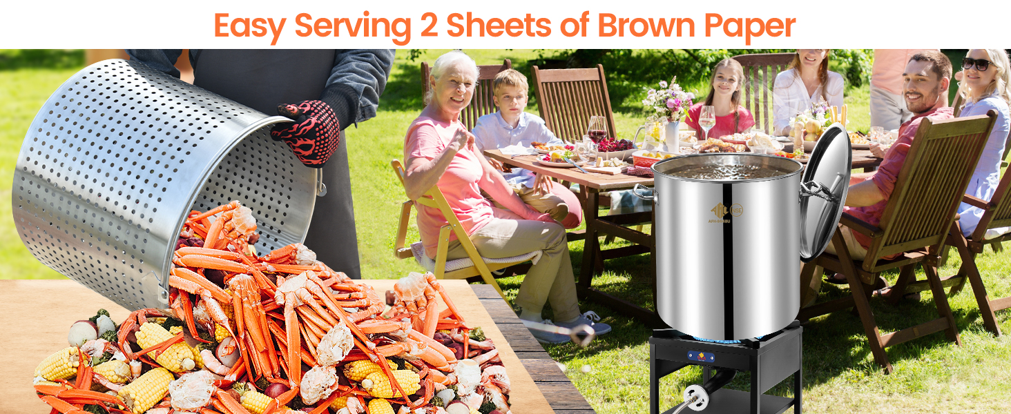 seafood boiling kit propane burner crab pot