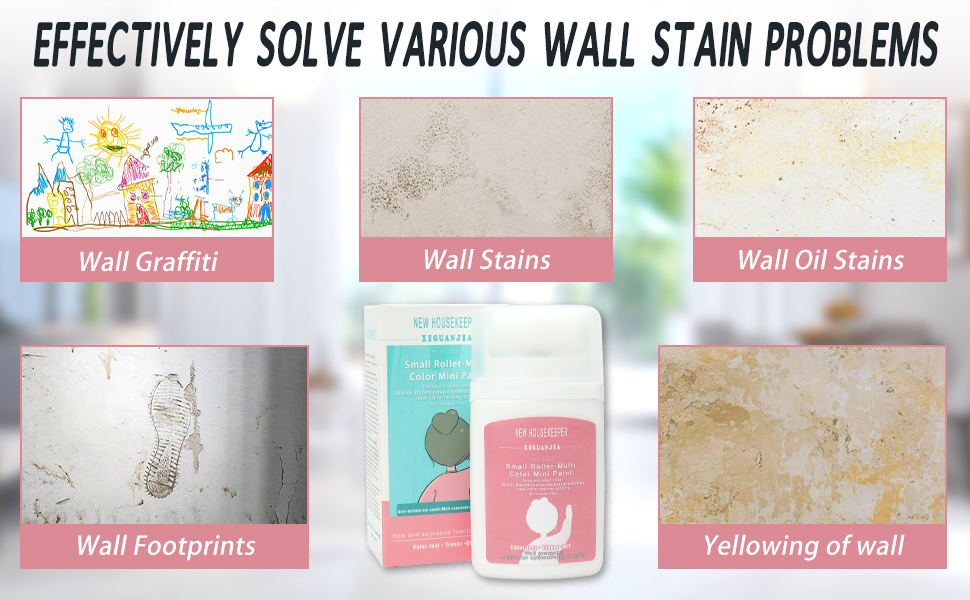 FunisFun Small Roller Wall Patching Brush, Wall Repair Paste Roller