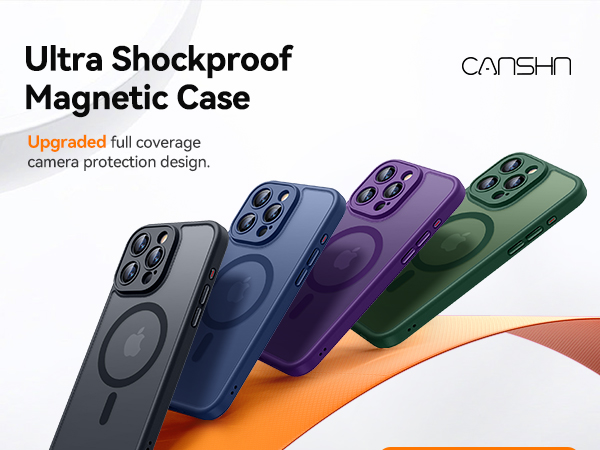 Amazon.com: CANSHN Magnetic Compatible with iPhone 16 Pro Case