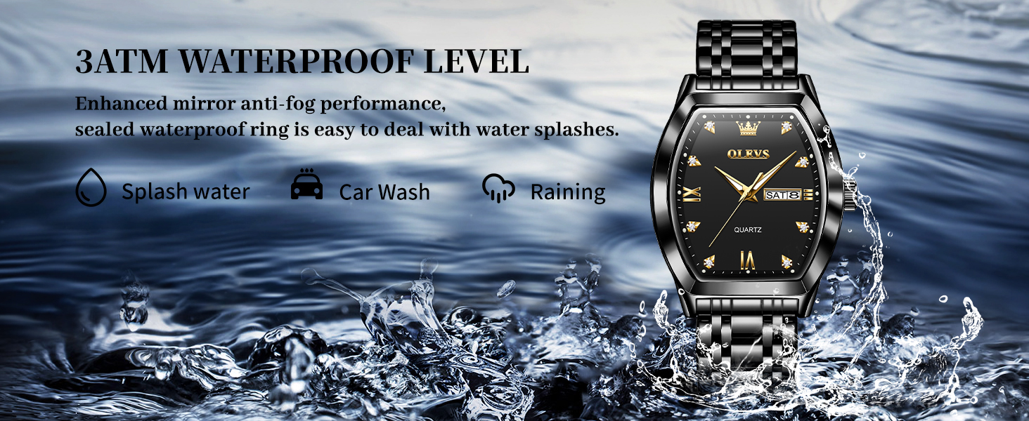 3ATM Waterproof watch