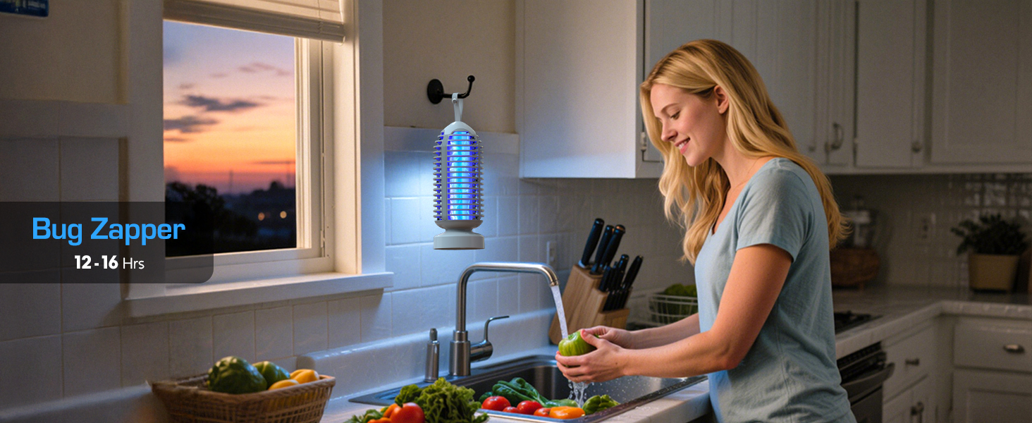 wireless portable battery powered mosquito zapper