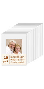 white picture frame mats