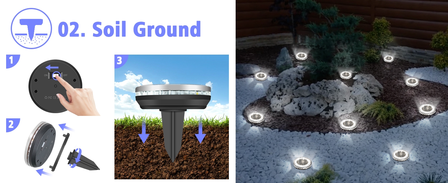 lawn lights solar powered