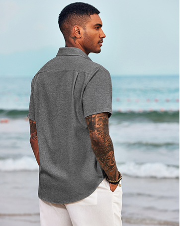 mens casual beach shirt