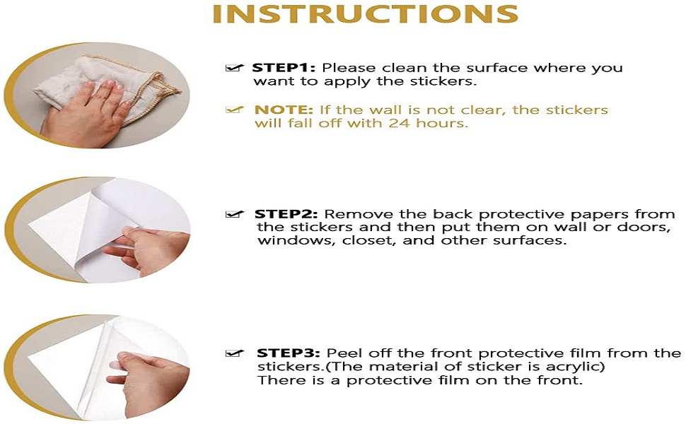 Oval Shape Adhesive Mirror Sticker for Wall