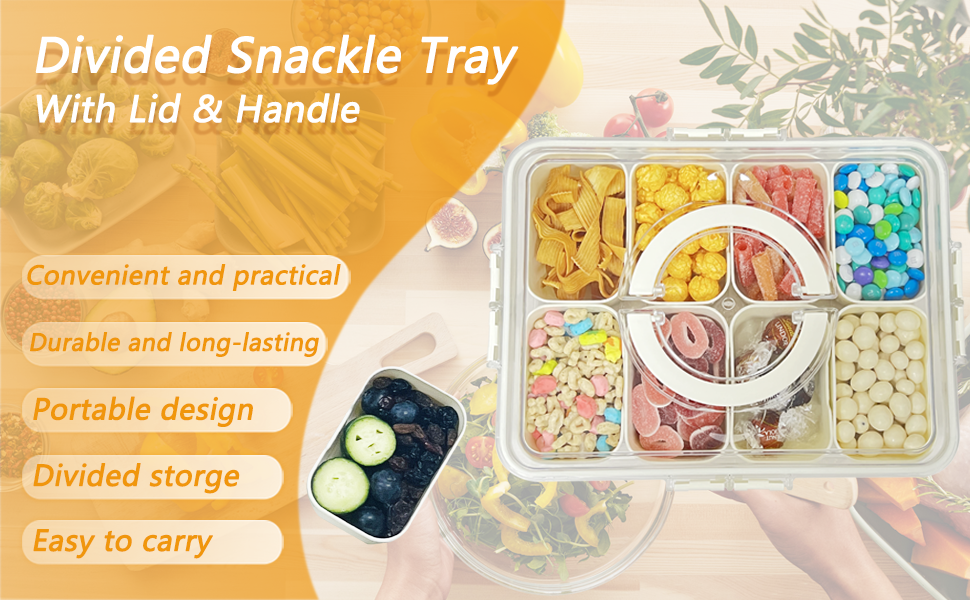 Divided serving tray