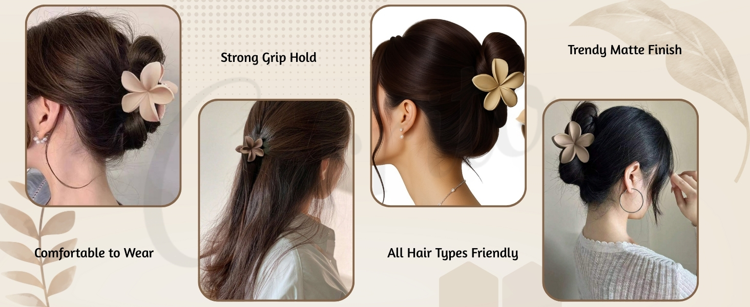 clusters for women hair clusters for hair daily use clutcher for women bundle floral claw clips
