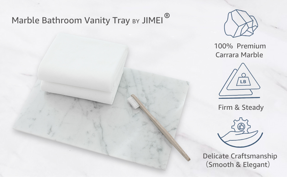 jimei marble bathroom vanity tray