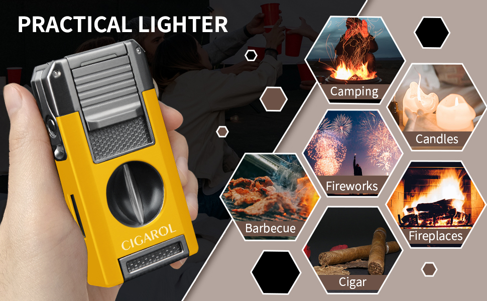 Cigar Cutter and Lighter Set