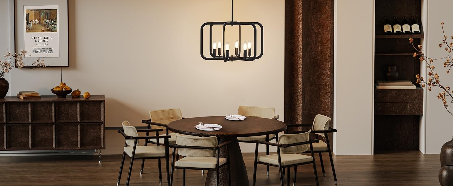Modern black Chandelier Light Fixture