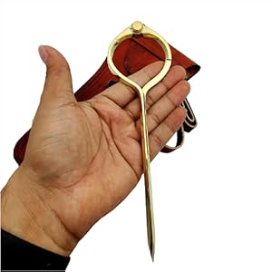 8” Long Divider Marine Navigation Compass with Handmade Leather case (8 inch Brass tip)