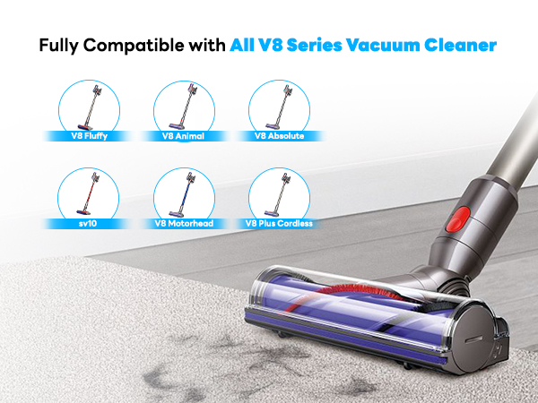 Dyson - 【sino】Dyson V8 Fluffy SV10FF&quot;2&quot; Amazon.com: Battery Replacement for Dyson V8, 21.6V 6500mAh
