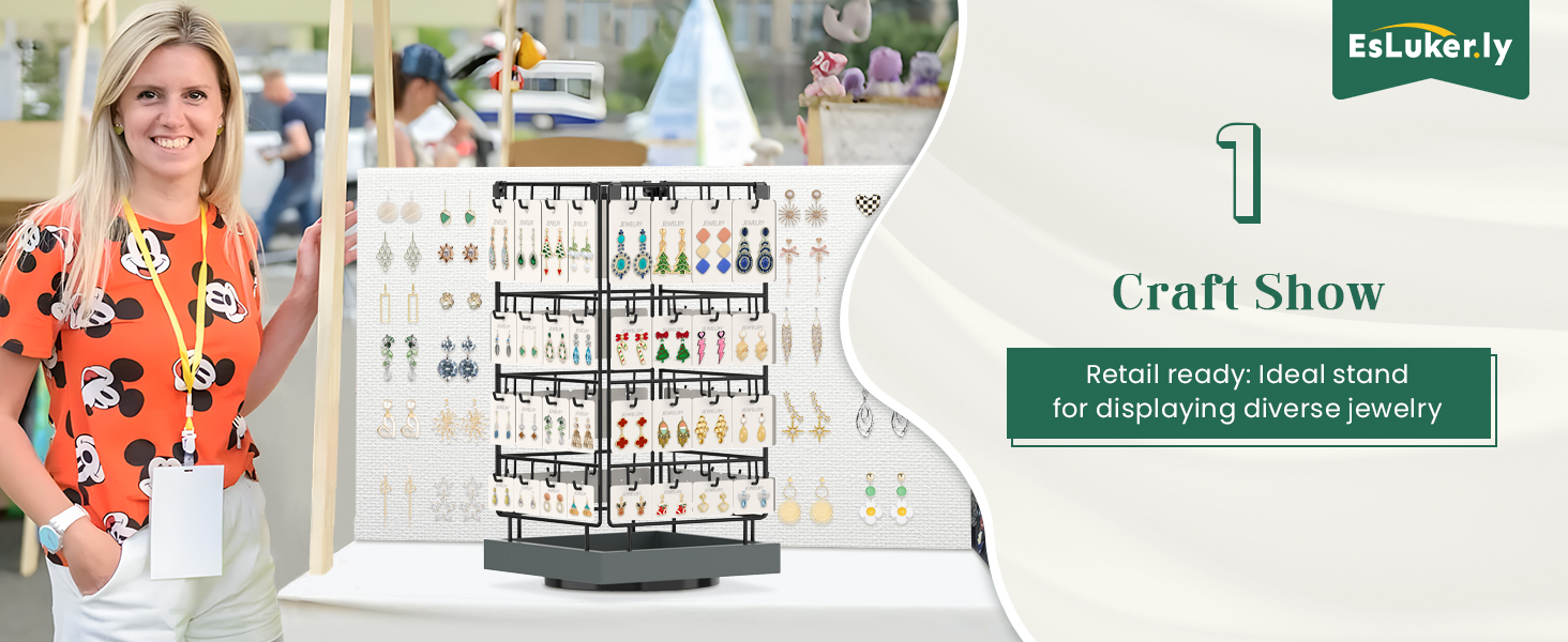 rotating earring display stand
