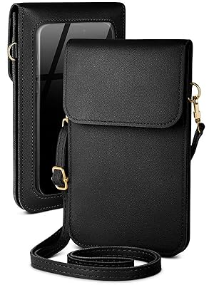 ★新品未使用★ Mobile Shoulder Bag BLACK Oxford Shoulder Bag Durable Mini Black Mobile Phone Bag
