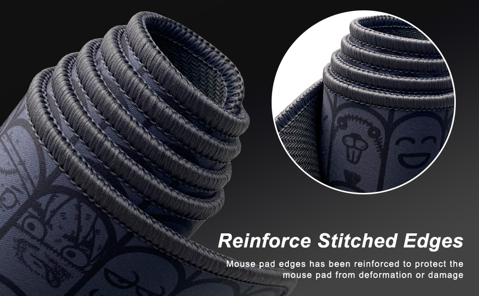 Excovip Large Gaming Mouse Pad with Stitched Edges, Extended Mousepad ...