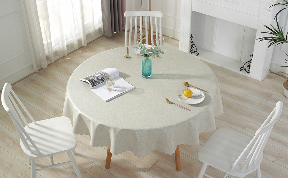 Amazon Daruite テーブルクロス 北欧 撥水 防水 厚手 耐熱 Pu素材 おしゃれ と品を兼ね備えてる 160cm 円形 亜麻色 テーブルクロス オンライン通販 Amazon Daruite テーブルクロス 北欧 撥水 防水 厚手 耐熱 Pu素材 おしゃれ と品を兼ね備えてる 160cm 円形 亜麻色 テーブルクロス オンライン通販