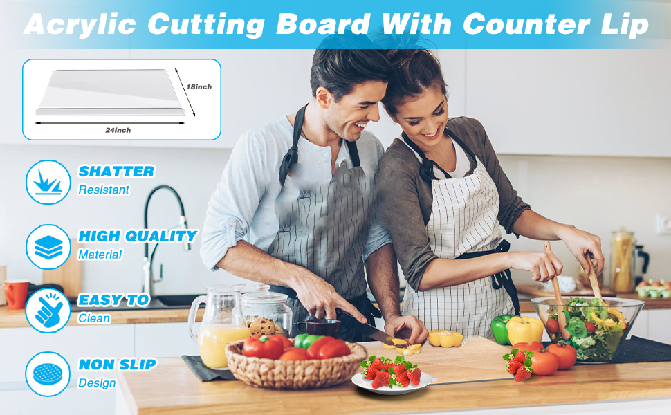 Yostyle Acrylic Cutting Boards Kitchen CounterAcrylic