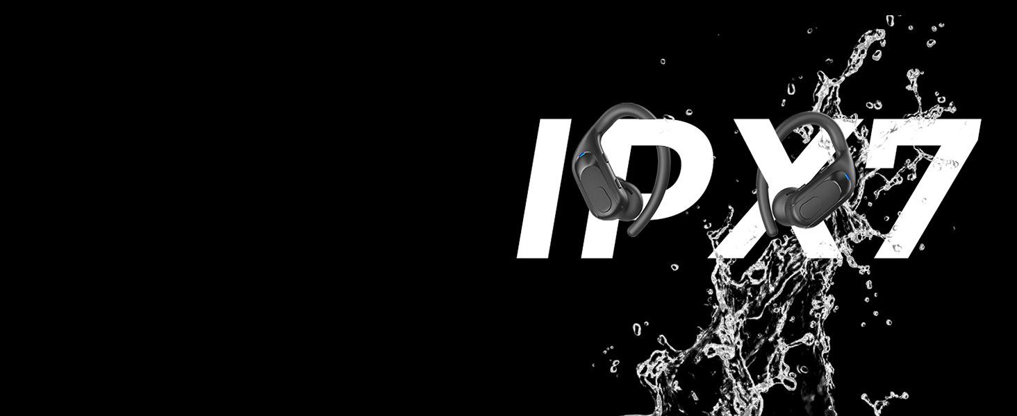 bluetooth headphones -- IPX7 Waterproof