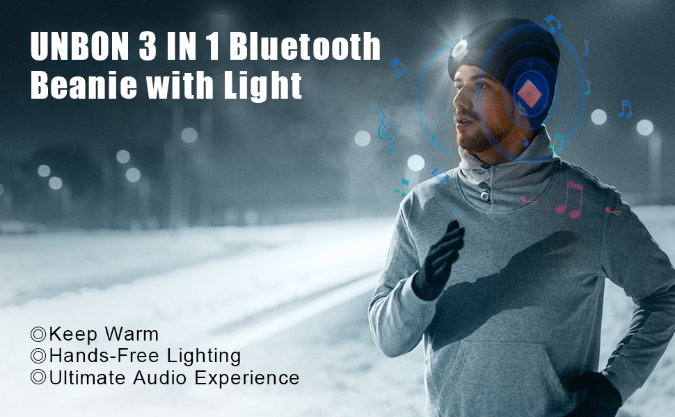 bluetooth beanie with light