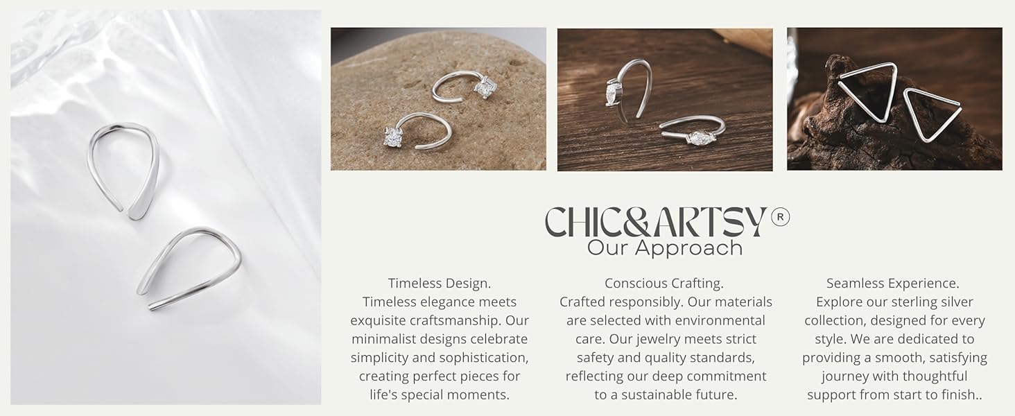 threader hoop earring