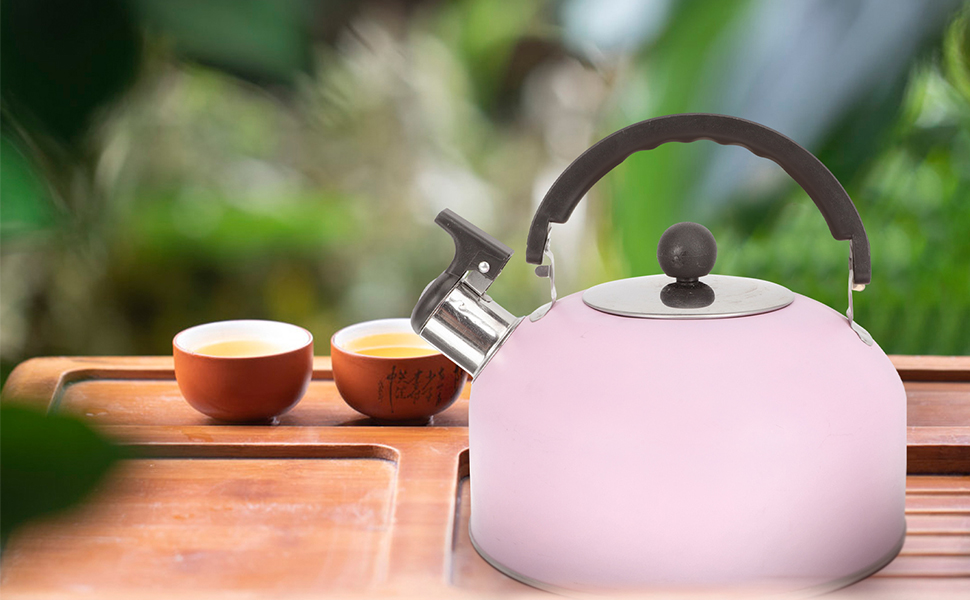 VOSAREA 1.8L Whistling Water Kettle Loud Whistling Teapot