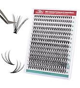 Fluff Lash Clusters 30D Thick C-Curl Eyelash Clusters, Wispy 8-16mm Individual Lashes Clusters, 2...