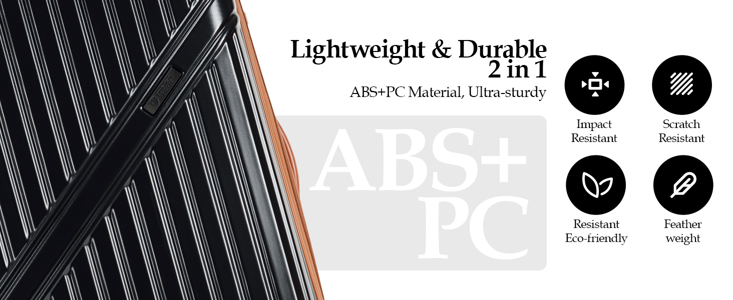 tourism journey strong scratch-resistant Lightweight Spinner Expandable Suitcase travel luggage sets