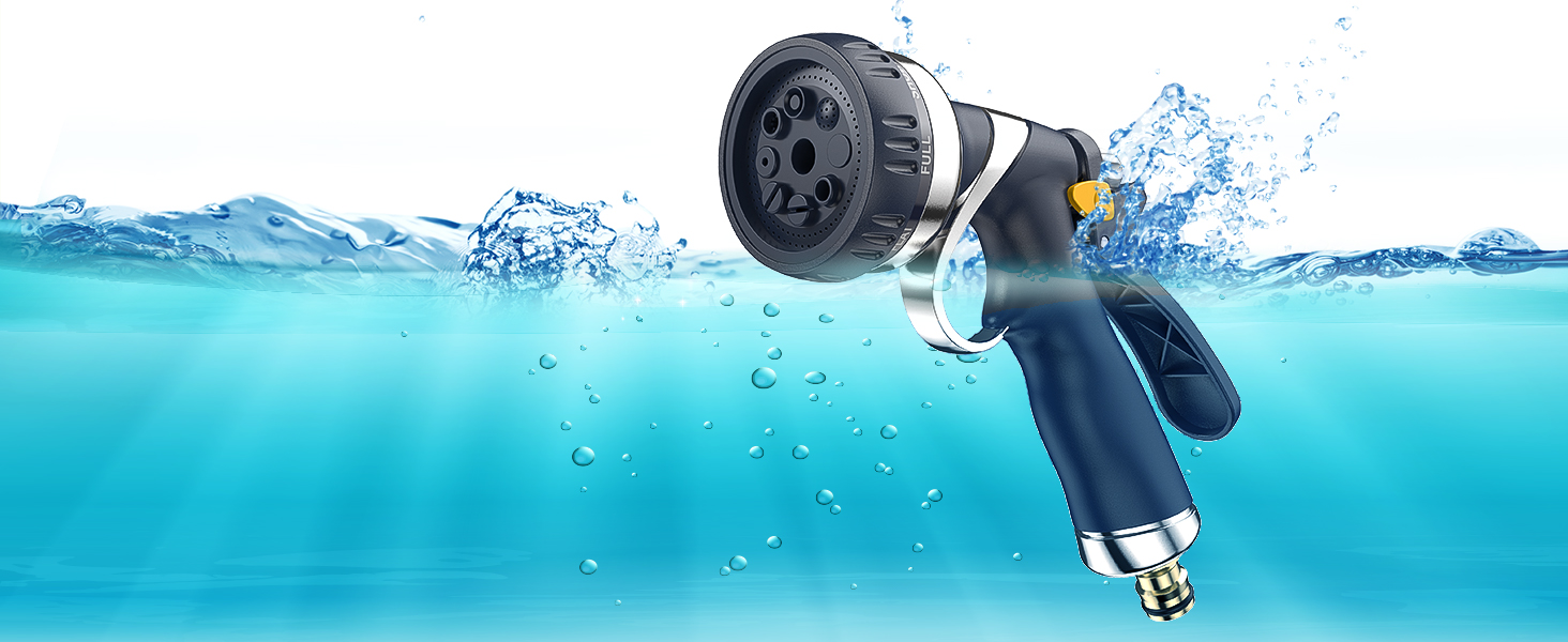 VOXON Garden Hose Spray Gun with 8 Adjustable Patterns, 100 Heavy Duty