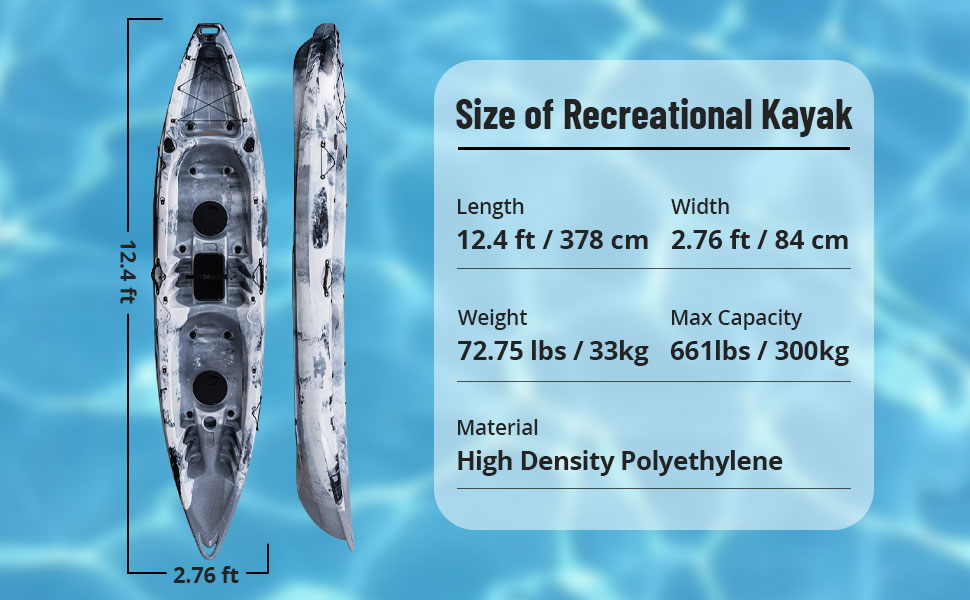 Hard recreational kayak