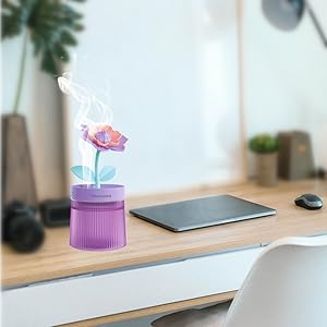  Desk Humidifier for Bedroom Office 7 Color Light Waterless Auto Off