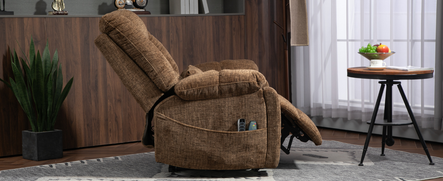 Power lift chair with heat and massage