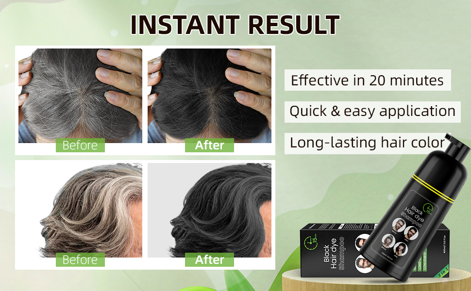 Black Hair Dye Shampoo